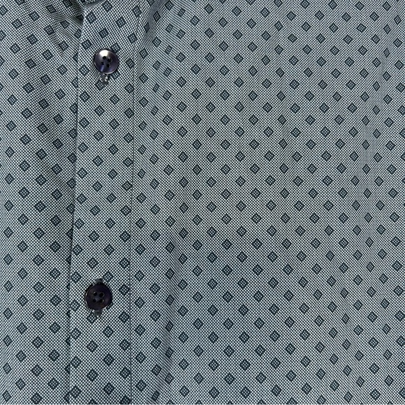 Mizzen &‎ Main Navy Diamond Leeward Dress Men’s No Iron Shirt XXL Trim Fit - Picture 6 of 10